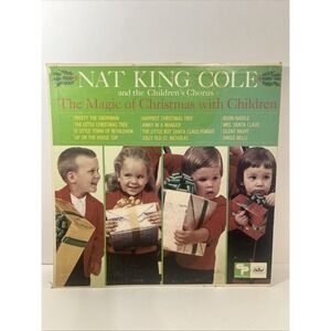 Nat King Cole Magic of Christmas with Children‎ LP Album 1967 Capitol L6517
